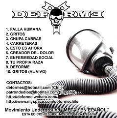 Deforme (CHL) : Movimiento Metal en Español